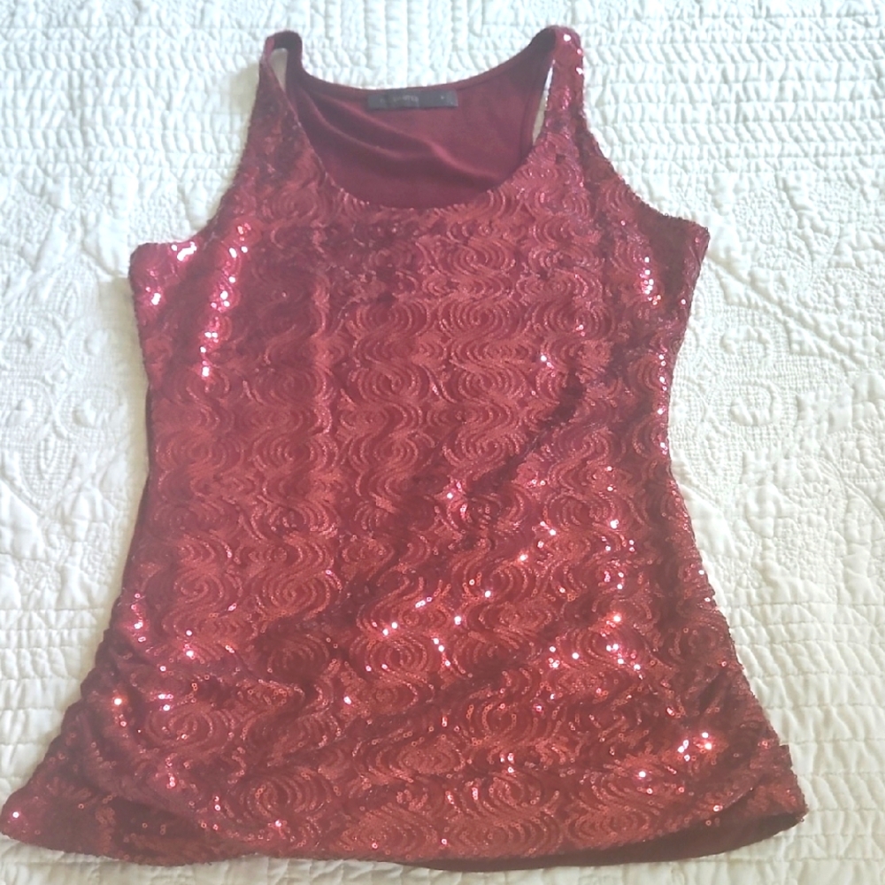 The Limited Sparkling Red Tank Top - Size Meedium